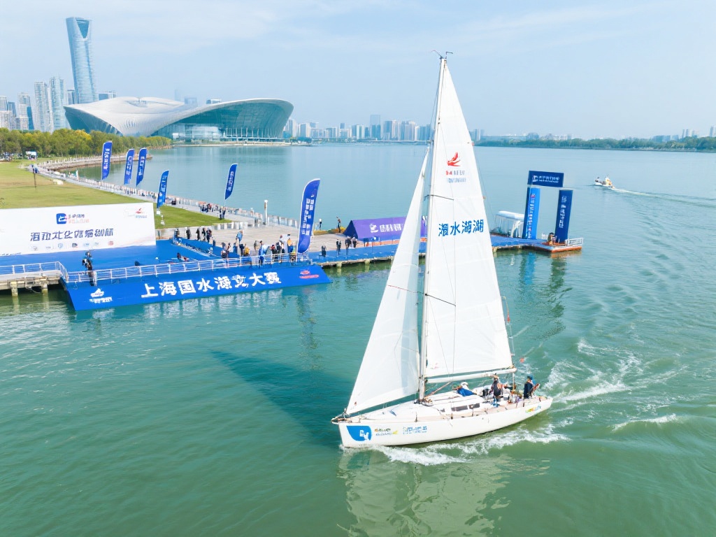 对于滴水湖帆船赛，上海不仅提供了先进的场